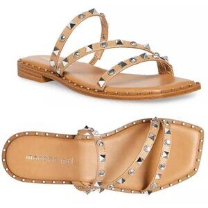 Madden Girl Sophii Women's Tan Strappy Sandals Beach Summer Slippers